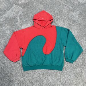 ERL Swirl Hoodie Size M Red / Green MSRP $248